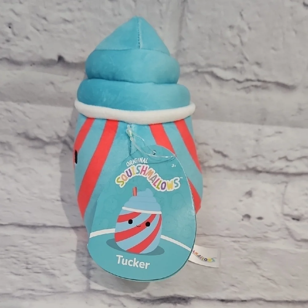Squishmallows Tucker Blue and Red Slushie Stuffed Animal